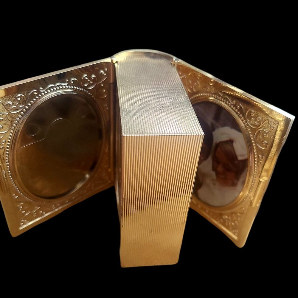 Vintage-Rare Seth Thomas Miniature Book Shape Pict